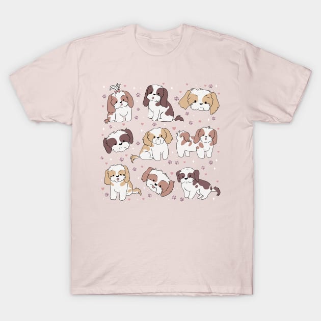 Shih tzu illustration T-Shirt by Yarafantasyart